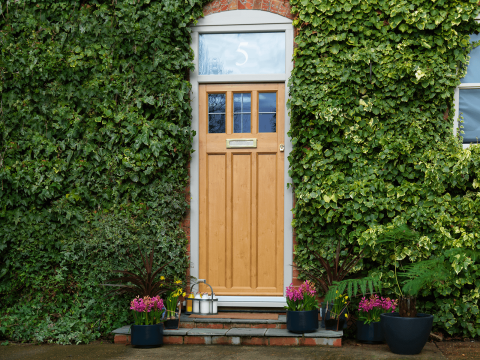 Oak entrance door