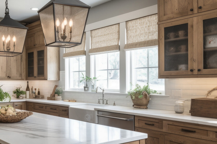 White flush sash window