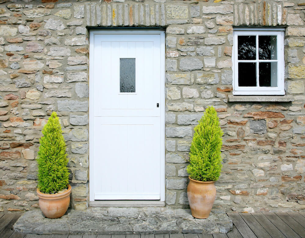 Stable door in white